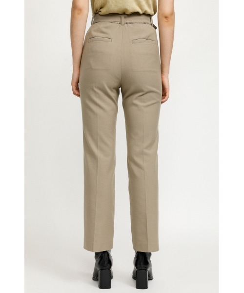 SLY（スライ）の「WOOL MIX STRAIGHT PT ウールミックスストレート パンツ（スラックス・レディース・ベージュ/スモークピンク・1/2）」の5枚目の写真