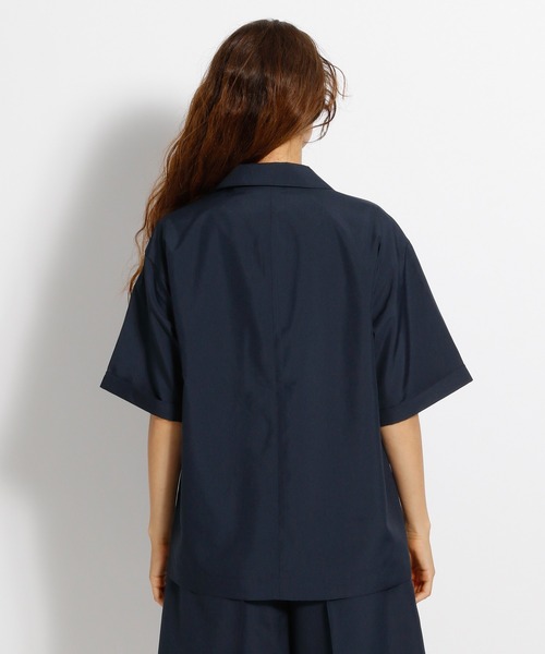 niko and...(ニコアンド)の「ショートスリーブテーラードジャケット(テーラードジャケット・レディース・ベージュ/ネイビー・MEDIUM/LARGE)」の3枚目の写真