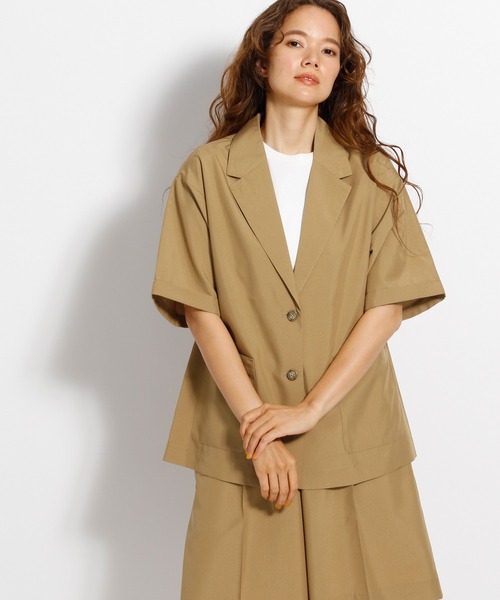 アニーカ　ショートスリーブジャケット niko and（ニコアンド）の「ショートスリーブテーラードジャケット