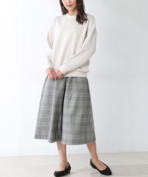 Honeys（ハニーズ）の「チェックガウチョパンツ（その他パンツ・レディース・ブラック×ホワイト/ブラック系その他/ベージュ系その他/ブルー系その他・S/M/L）」の15枚目の写真