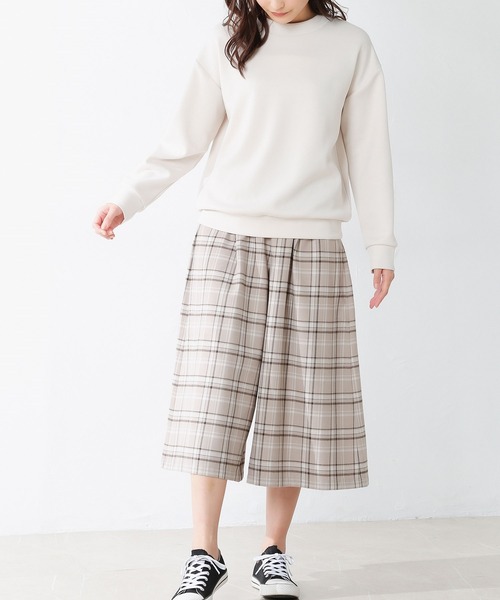 Honeys（ハニーズ）の「チェックガウチョパンツ（その他パンツ・レディース・ブラック×ホワイト/ブラック系その他/ベージュ系その他/ブルー系その他・S/M/L）」の18枚目の写真