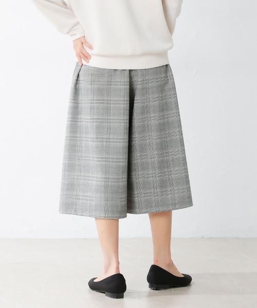 Honeys（ハニーズ）の「チェックガウチョパンツ（その他パンツ・レディース・ブラック×ホワイト/ブラック系その他/ベージュ系その他/ブルー系その他・S/M/L）」の5枚目の写真