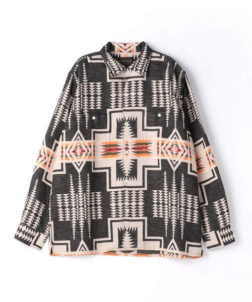 PENDLETON（ペンドルトン）の「PENDLETON　チェックオープンカラーシャツ（シャツ/ブラウス・メンズ・ブルー/その他/グレー/パープル・LARGE/MEDIUM）」の10枚目の写真