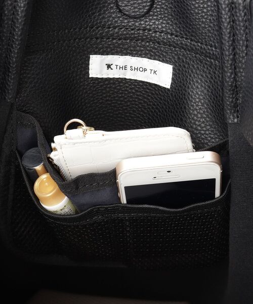 THE SHOP TK （ザ ショップ ティーケー ）の「◆シボBIGトート（トートバッグ・メンズ・ブラック/ダークブラウン/ベビーピンク/ベージュ系/ブルー系・00）」の6枚目の写真