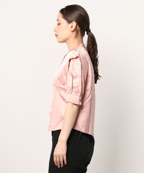 MAISON SCOTCH（メゾンスコッチ）の「ショートスリーブ シャツ【162468】（シャツ/ブラウス・レディース・ピンク・X-SMALL）」の4枚目の写真