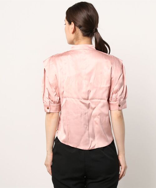 MAISON SCOTCH（メゾンスコッチ）の「ショートスリーブ シャツ【162468】（シャツ/ブラウス・レディース・ピンク・X-SMALL）」の5枚目の写真