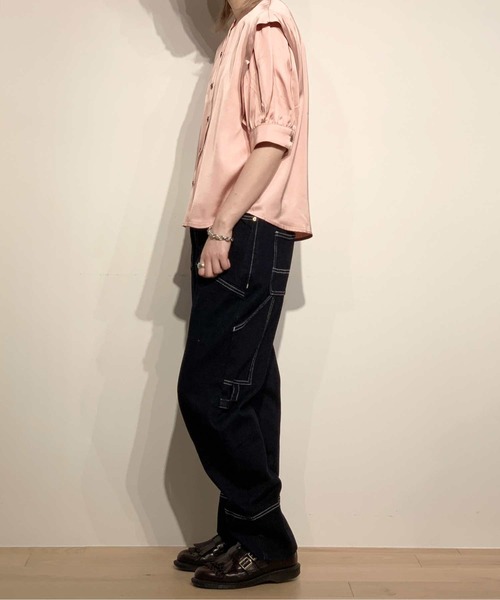 MAISON SCOTCH（メゾンスコッチ）の「ショートスリーブ シャツ【162468】（シャツ/ブラウス・レディース・ピンク・X-SMALL）」の3枚目の写真
