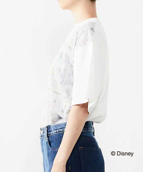 alcali（アルカリ）の「ミッキー/コミック柄Tシャツ（Tシャツ/カットソー・レディース・マルチ/ブラック・FREE）」の5枚目の写真