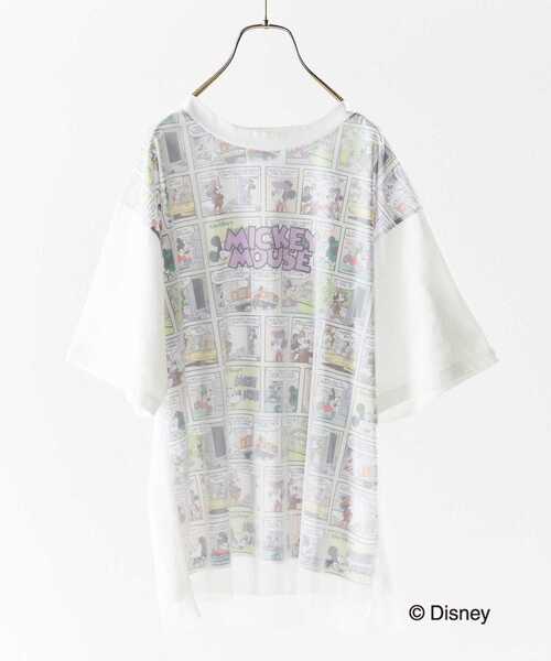 alcali（アルカリ）の「ミッキー/コミック柄Tシャツ（Tシャツ/カットソー・レディース・マルチ/ブラック・FREE）」の9枚目の写真