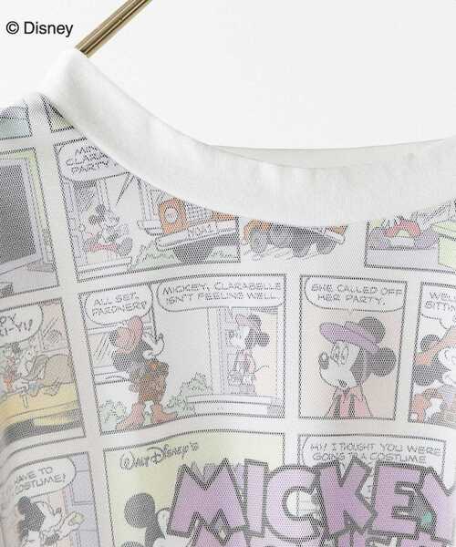 alcali（アルカリ）の「ミッキー/コミック柄Tシャツ（Tシャツ/カットソー・レディース・マルチ/ブラック・FREE）」の11枚目の写真