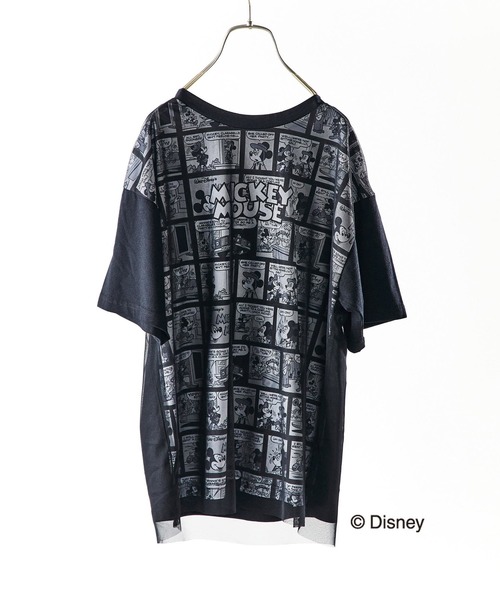 alcali（アルカリ）の「ミッキー/コミック柄Tシャツ（Tシャツ/カットソー・レディース・マルチ/ブラック・FREE）」の16枚目の写真