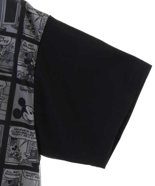 alcali（アルカリ）の「ミッキー/コミック柄Tシャツ（Tシャツ/カットソー・レディース・マルチ/ブラック・FREE）」の19枚目の写真
