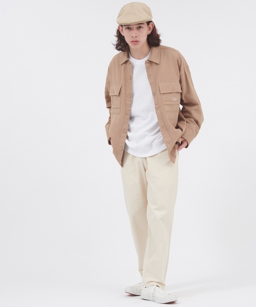 Dickies(ディッキーズ)の「Dickies/ディッキーズ ベーシック綾織りドロップショルダーワークシャツ(シャツ/ブラウス・メンズ・ブルー/ブラック/ネイビー/ベージュ・M/XL/L)」の9枚目の写真