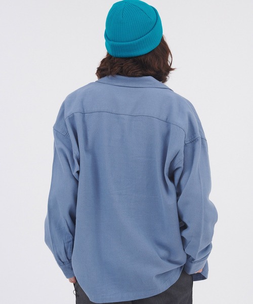 Dickies(ディッキーズ)の「Dickies/ディッキーズ ベーシック綾織りドロップショルダーワークシャツ(シャツ/ブラウス・メンズ・ブルー/ブラック/ネイビー/ベージュ・M/XL/L)」の18枚目の写真