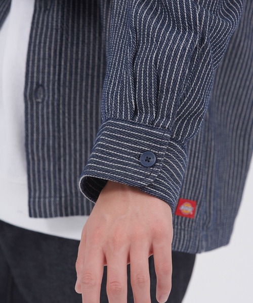 Dickies(ディッキーズ)の「Dickies/ディッキーズ ベーシック綾織りドロップショルダーワークシャツ(シャツ/ブラウス・メンズ・ブルー/ブラック/ネイビー/ベージュ・M/XL/L)」の22枚目の写真
