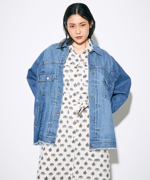 GRACE CONTINENTAL(グレースコンチネンタル)の「パネル切替デニムジャケット(デニムジャケット・レディース・ブラック/インディゴブルー・36)」の21枚目の写真