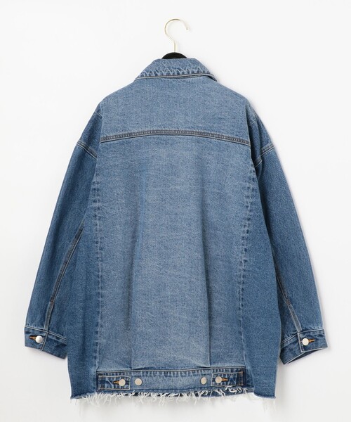 GRACE CONTINENTAL(グレースコンチネンタル)の「パネル切替デニムジャケット(デニムジャケット・レディース・ブラック/インディゴブルー・36)」の12枚目の写真