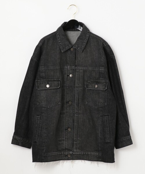 GRACE CONTINENTAL(グレースコンチネンタル)の「パネル切替デニムジャケット(デニムジャケット・レディース・ブラック/インディゴブルー・36)」の20枚目の写真