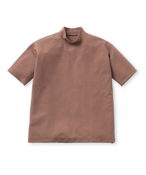 UNBUILT TAKEO KIKUCHI(アンビルト タケオキクチ)の「◆ストレッチミラノリブハイネックカットソー(Tシャツ/カットソー・メンズ・ホワイト/ダークグリーン/チャコールグレー/ダークブラウン・04/01/03/02)」の1枚目の写真