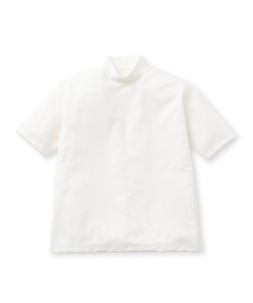 UNBUILT TAKEO KIKUCHI(アンビルト タケオキクチ)の「◆ストレッチミラノリブハイネックカットソー(Tシャツ/カットソー・メンズ・ホワイト/ダークグリーン/チャコールグレー/ダークブラウン・04/01/03/02)」の2枚目の写真