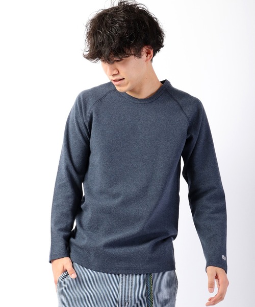 KRIFF MAYER(クリフメイヤー)の「スーパーヘビーリップルロンT(Tシャツ/カットソー・メンズ・ブラック×グレー/ホワイト×ネイビー/ネイビー/グレー/ブラック/ナチュラル・L/M/S/XL)」の1枚目の写真