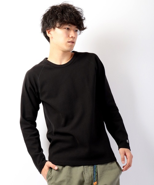 KRIFF MAYER(クリフメイヤー)の「スーパーヘビーリップルロンT(Tシャツ/カットソー・メンズ・ブラック×グレー/ホワイト×ネイビー/ネイビー/グレー/ブラック/ナチュラル・L/M/S/XL)」の16枚目の写真