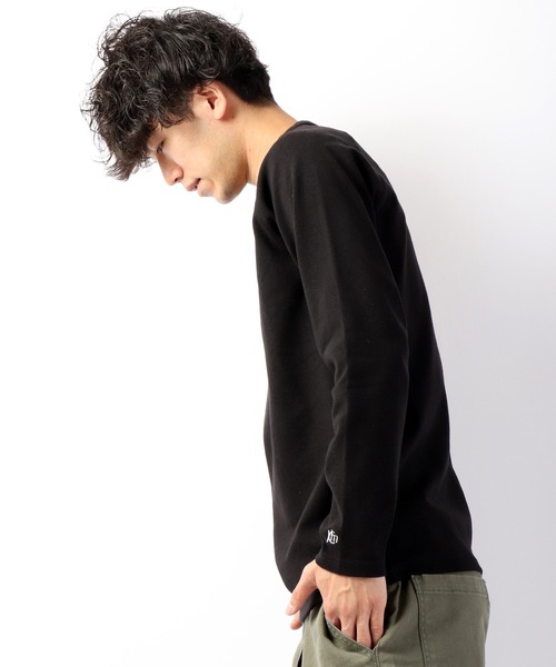 KRIFF MAYER(クリフメイヤー)の「スーパーヘビーリップルロンT(Tシャツ/カットソー・メンズ・ブラック×グレー/ホワイト×ネイビー/ネイビー/グレー/ブラック/ナチュラル・L/M/S/XL)」の17枚目の写真
