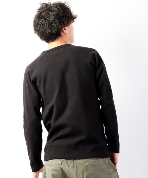 KRIFF MAYER(クリフメイヤー)の「スーパーヘビーリップルロンT(Tシャツ/カットソー・メンズ・ブラック×グレー/ホワイト×ネイビー/ネイビー/グレー/ブラック/ナチュラル・L/M/S/XL)」の18枚目の写真