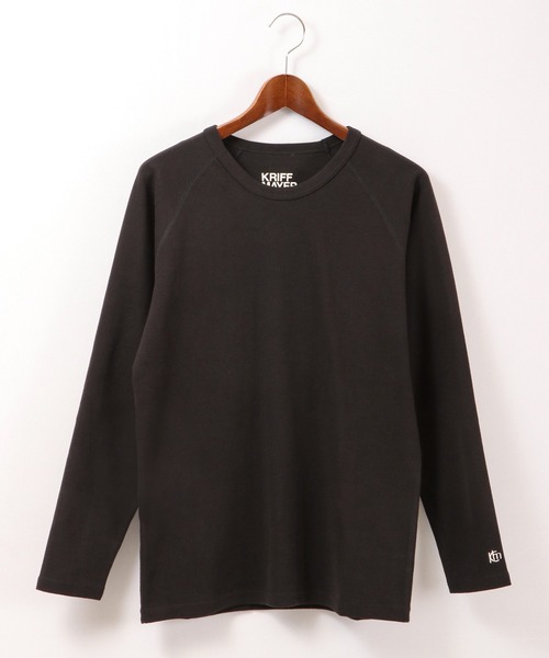 KRIFF MAYER(クリフメイヤー)の「スーパーヘビーリップルロンT(Tシャツ/カットソー・メンズ・ブラック×グレー/ホワイト×ネイビー/ネイビー/グレー/ブラック/ナチュラル・L/M/S/XL)」の13枚目の写真