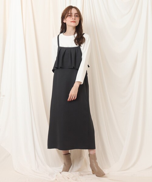 Brooch クチュールブローチ のファッション シャイニーヴィンテージフリルキャミワンピース ワンピース Brooch クチュールブローチ の ワンピース シャイニーヴィンテージフリルキャミワンピース 508 21 02 を購入できます Couture Couture