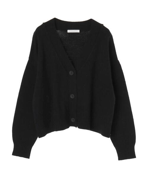Green　Parks（グリーンパークス）の「ショート丈ニットカーデ＊（カーディガン/ボレロ・レディース・ベージュ/ブラック/カーキ・FREE）」の21枚目の写真