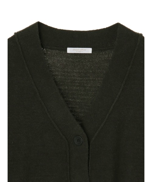 Green　Parks（グリーンパークス）の「ショート丈ニットカーデ＊（カーディガン/ボレロ・レディース・ベージュ/ブラック/カーキ・FREE）」の14枚目の写真