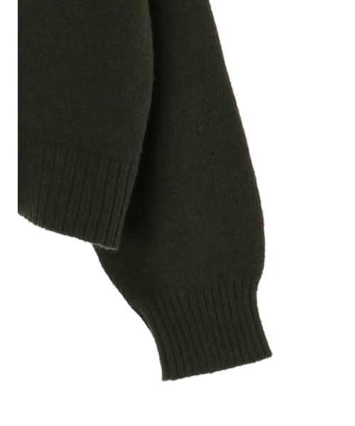 Green　Parks（グリーンパークス）の「ショート丈ニットカーデ＊（カーディガン/ボレロ・レディース・ベージュ/ブラック/カーキ・FREE）」の15枚目の写真