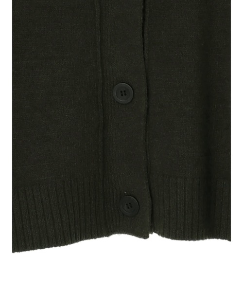 Green　Parks（グリーンパークス）の「ショート丈ニットカーデ＊（カーディガン/ボレロ・レディース・ベージュ/ブラック/カーキ・FREE）」の16枚目の写真