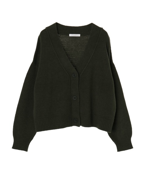 Green　Parks（グリーンパークス）の「ショート丈ニットカーデ＊（カーディガン/ボレロ・レディース・ベージュ/ブラック/カーキ・FREE）」の19枚目の写真
