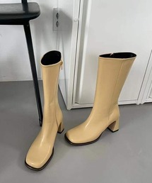 Middle leather boots chs21a042