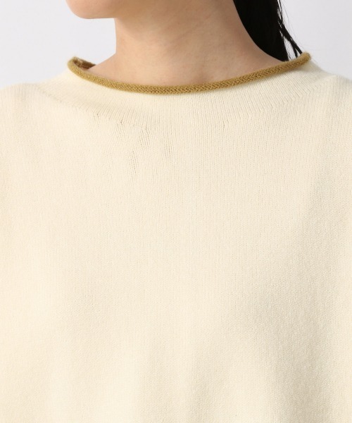 LOWRYS FARM（ローリーズファーム）の「２ＷＡＹパイピングプルオーバーＬＳ　216149（ニット/セーター・レディース・ホワイト/ブラック/グリーン/アイボリー・FREE）」の8枚目の写真