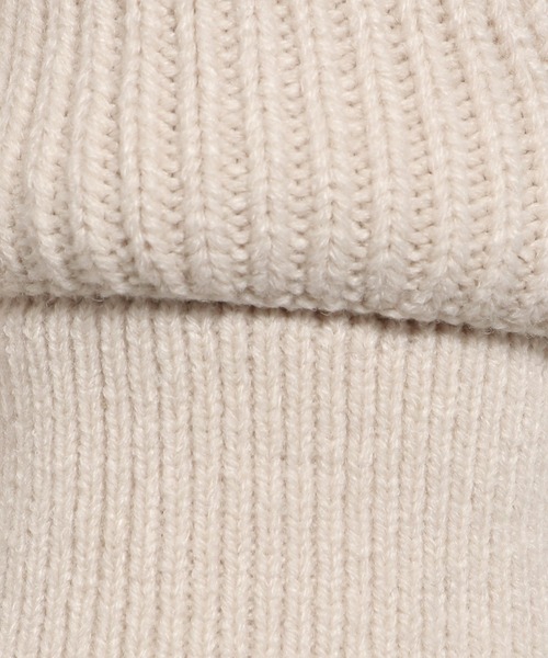 niko and...（ニコアンド）の「ダブルカフウール混タートルネックニットプルオーバー（ニット/セーター・レディース・アイボリー/グリーン/ブルー/ダークブルー/イエロー/レッド・MEDIUM/LARGE）」の8枚目の写真