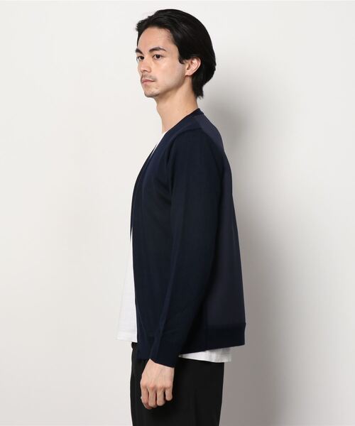 TOKYO SHIRTS(トウキョウシャツ)の「ボンディングカーディガン(カーディガン/ボレロ・メンズ・ネイビー/トップグレー・LL/M/L)」の11枚目の写真