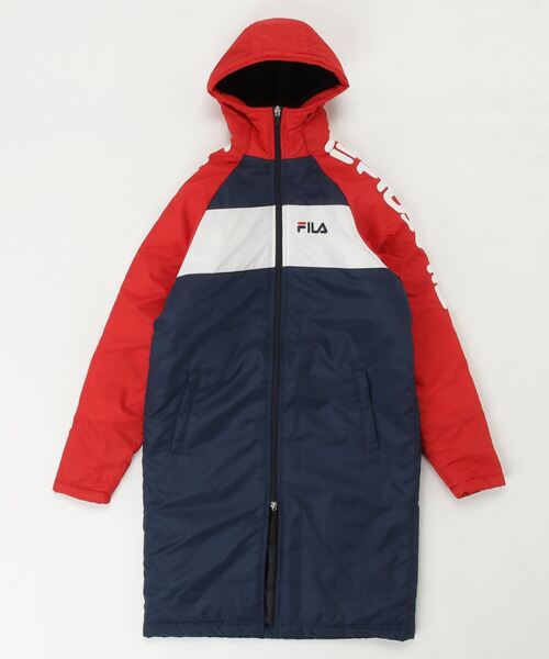 FILA(フィラ)の「フィラ FILA FILA ジュニアベンチーコート(その他アウター・キッズ・ネイビー/ブラック×ホワイト・150cm/140cm/130cm/160cm)」の1枚目の写真