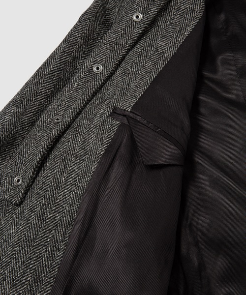 Omar Afridi（オマールアフリディ）の「DET COLLAR JACKET FOX TWEED（テーラードジャケット・メンズ・グレー系その他・M）」の2枚目の写真