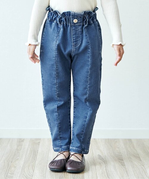 apres les cours(アプレレクール)の「裏微起毛デニムパンツ(その他パンツ・キッズ・ブルー/ネイビー・130/100/120/90/110/80/140)」の2枚目の写真