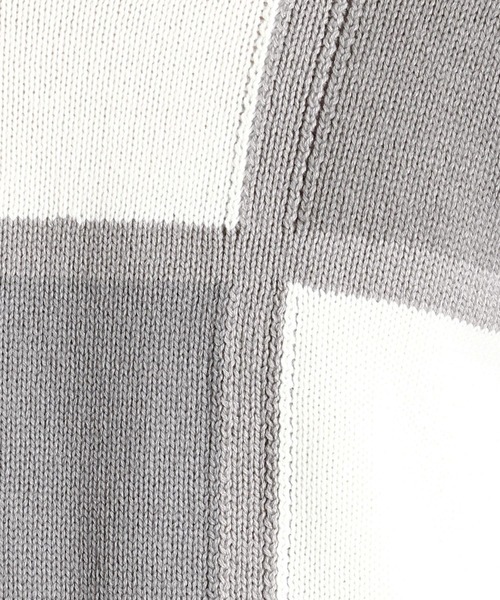 HIDEAWAYS NICOLE（ハイダウェイニコル）の「ブロッキングクルーネックニット（ニット/セーター・メンズ・ブラック/ネイビー/オフホワイト/トリコロール・MEDIUM/LARGE/X-LARGE）」の15枚目の写真