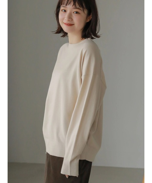 AMERICAN HOLIC（アメリカンホリック）の「モックネックニットプルオーバー（ニット/セーター・レディース・アイボリー/ブラック/グリーン/その他9・M/L）」の7枚目の写真