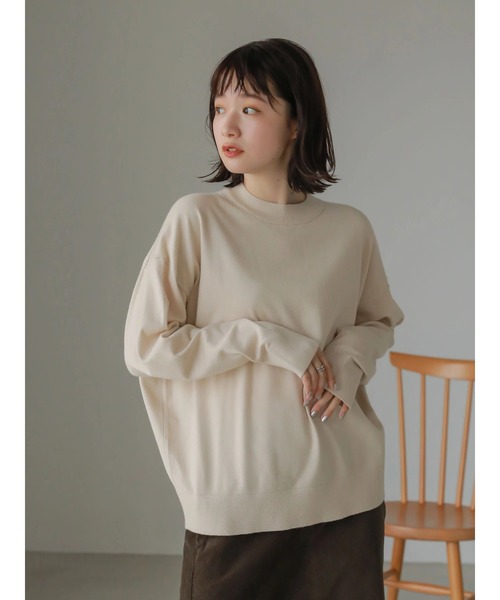 AMERICAN HOLIC（アメリカンホリック）の「モックネックニットプルオーバー（ニット/セーター・レディース・アイボリー/ブラック/グリーン/その他9・M/L）」の18枚目の写真