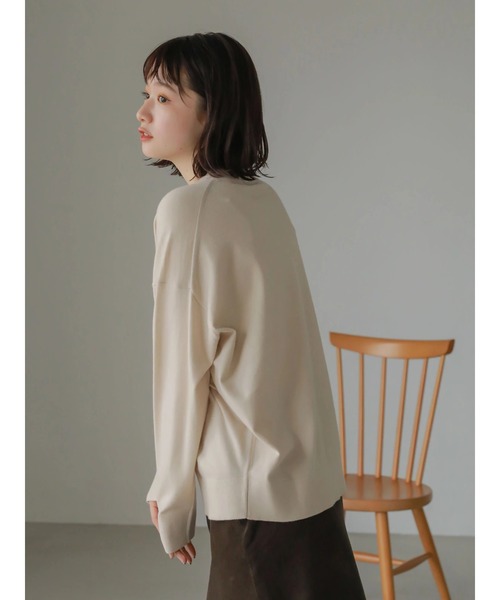 AMERICAN HOLIC（アメリカンホリック）の「モックネックニットプルオーバー（ニット/セーター・レディース・アイボリー/ブラック/グリーン/その他9・M/L）」の5枚目の写真