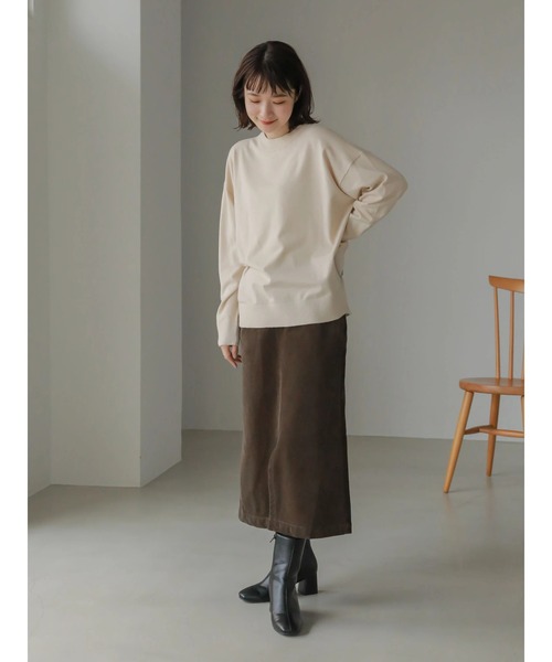 AMERICAN HOLIC（アメリカンホリック）の「モックネックニットプルオーバー（ニット/セーター・レディース・アイボリー/ブラック/グリーン/その他9・M/L）」の8枚目の写真