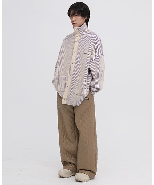 MASONPRINCE(メイソンプリンス)の「【MASONPRINCE】5 color reversible high neck cardigan KS1950(カーディガン/ボレロ・メンズ・ピンク/パープル/ブルー/レッド/グリーン・L/S/M)」の9枚目の写真