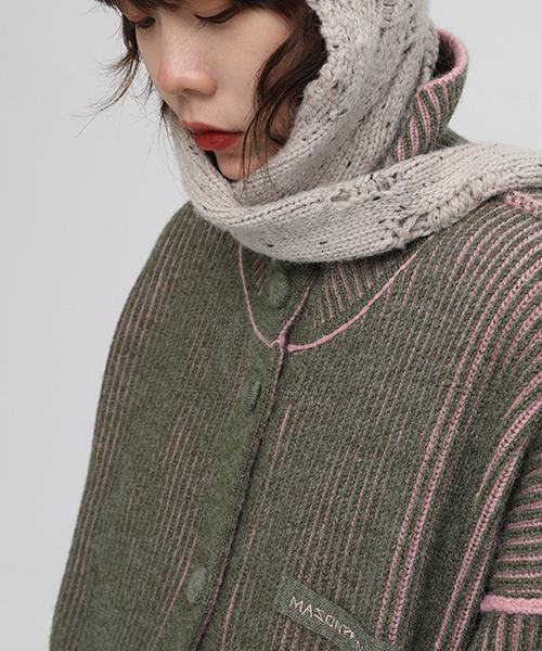 MASONPRINCE(メイソンプリンス)の「【MASONPRINCE】5 color reversible high neck cardigan KS1950(カーディガン/ボレロ・メンズ・ピンク/パープル/ブルー/レッド/グリーン・L/S/M)」の18枚目の写真