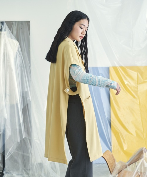 VACANCY（ヴァカンシー）の「BIGジレトレンチベスト（ベスト・レディース・ブルー/ベージュ/ブラック・FREE）」の22枚目の写真